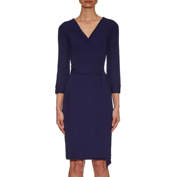 Diane von Furstenberg New Julian Two Stretch-Jersey Wrap Dress size 8 - Picture 3 of 9